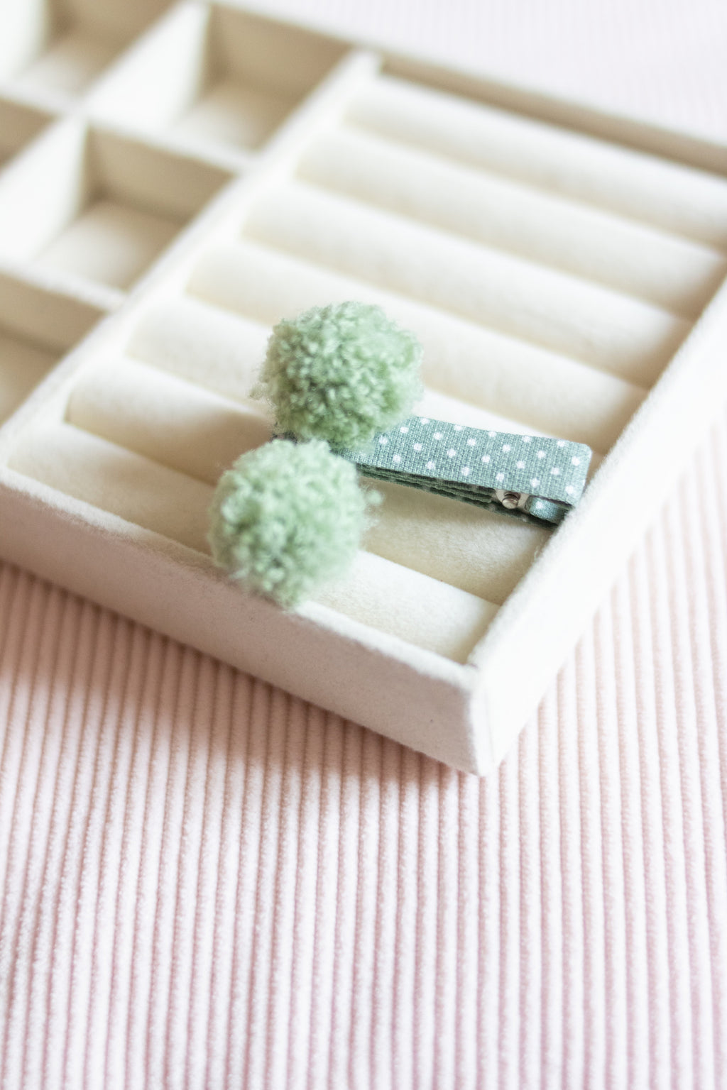Barrettes pompon Liv&Ciboulette