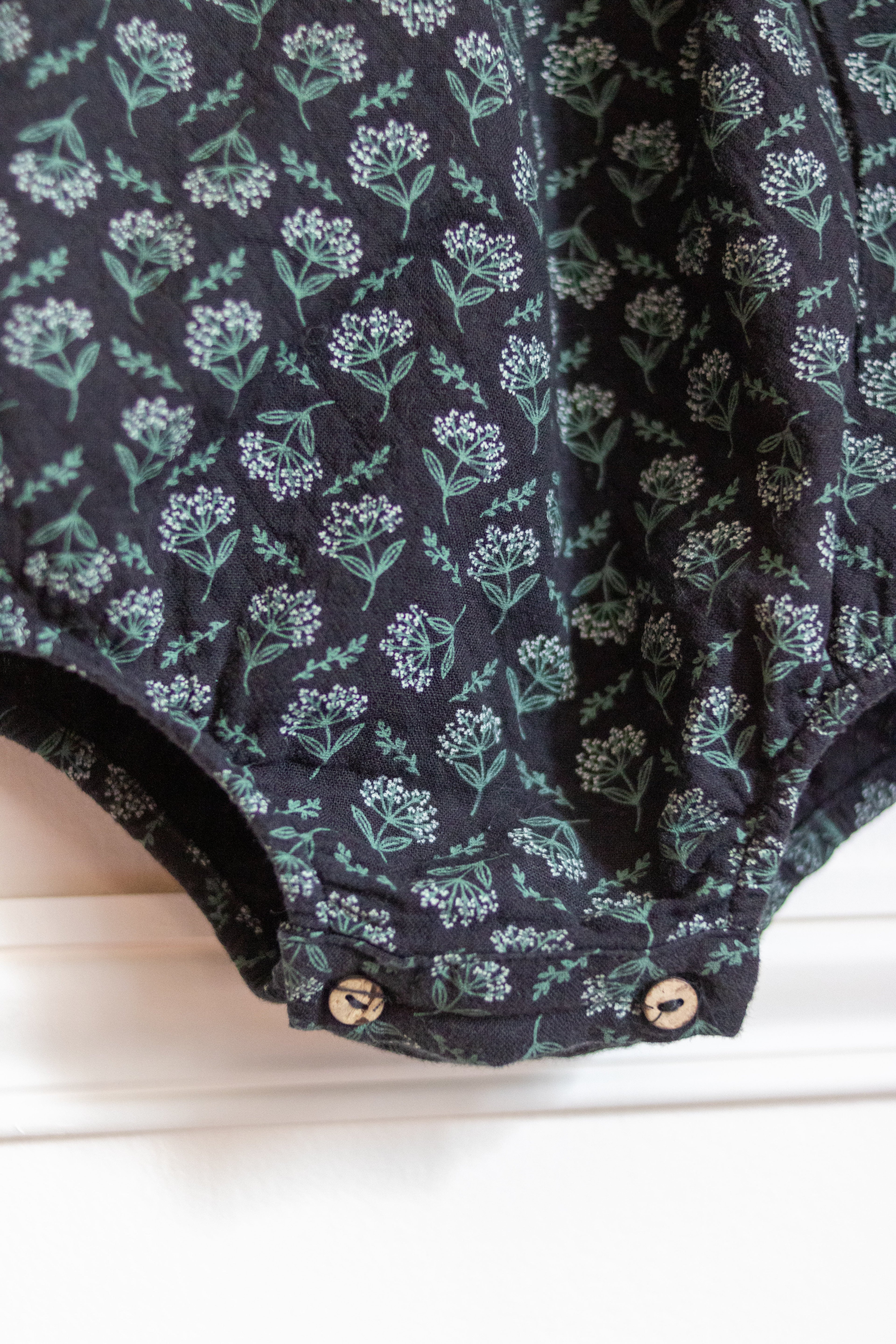 Combinaison bloomer florale bébé Liv&Ciboulette