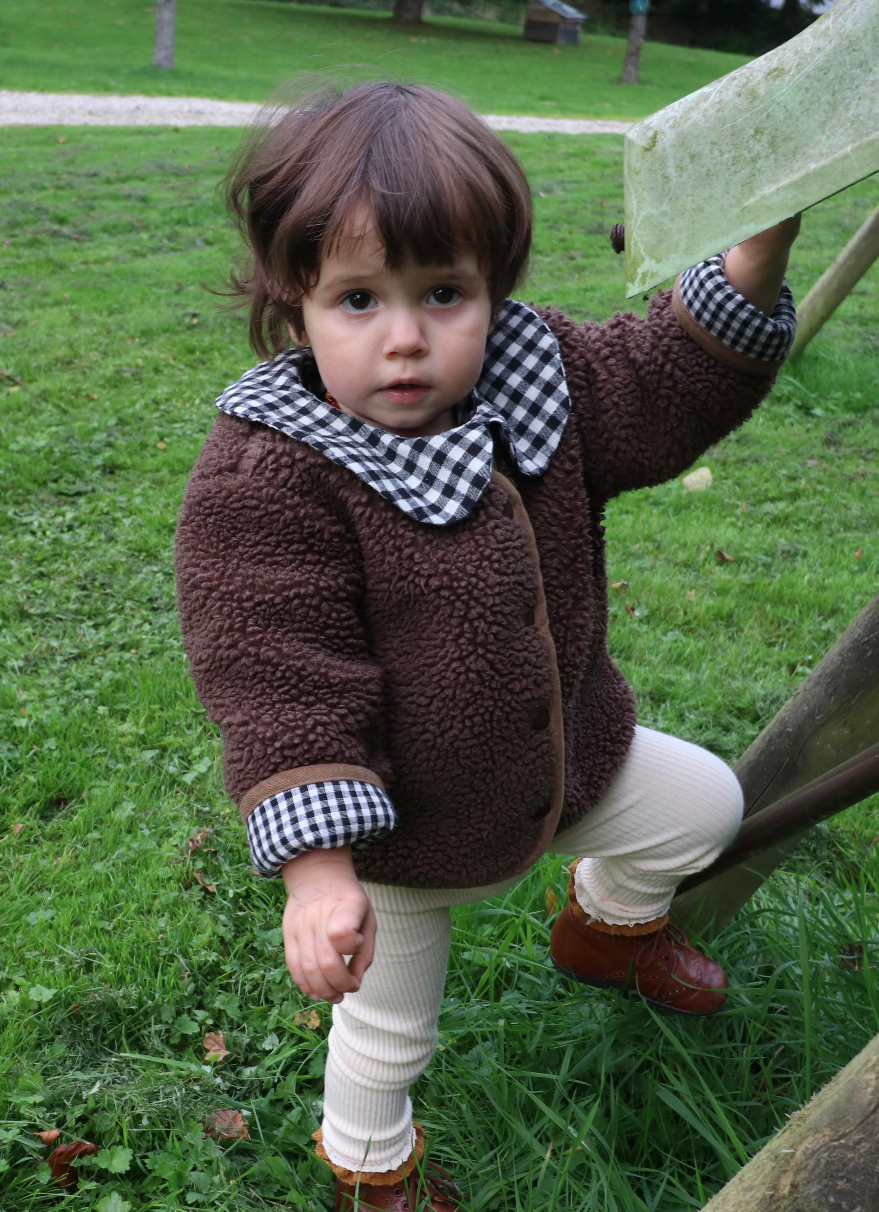 Manteau sherpa Marron Liv&Ciboulette