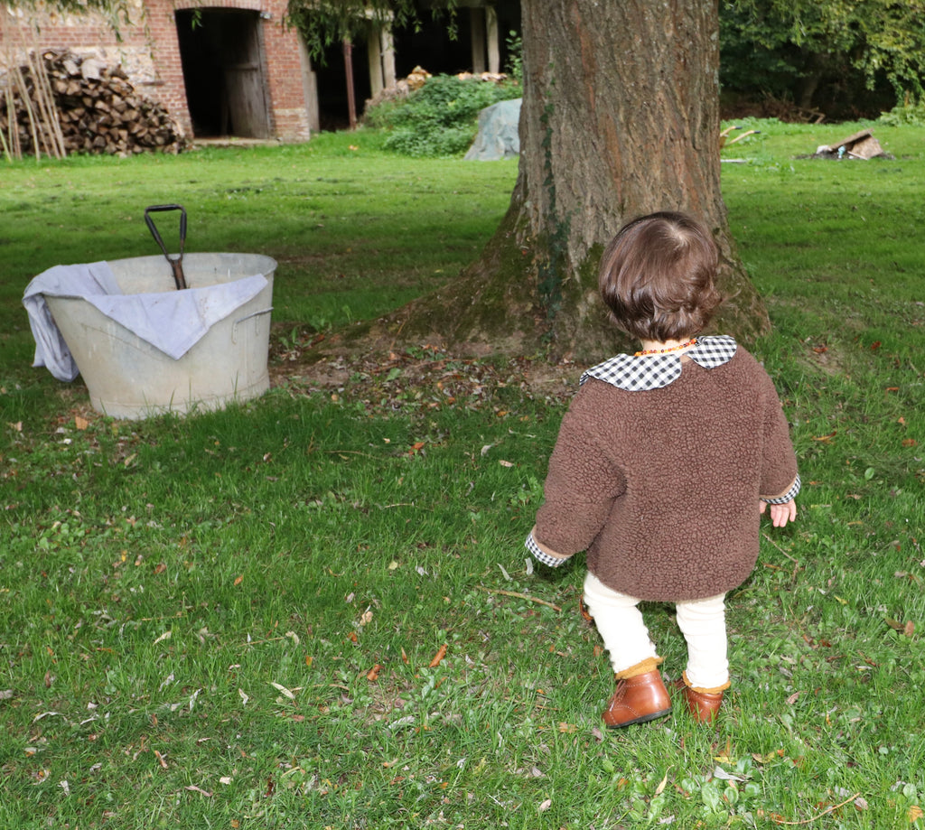 Manteau sherpa Marron Liv&Ciboulette