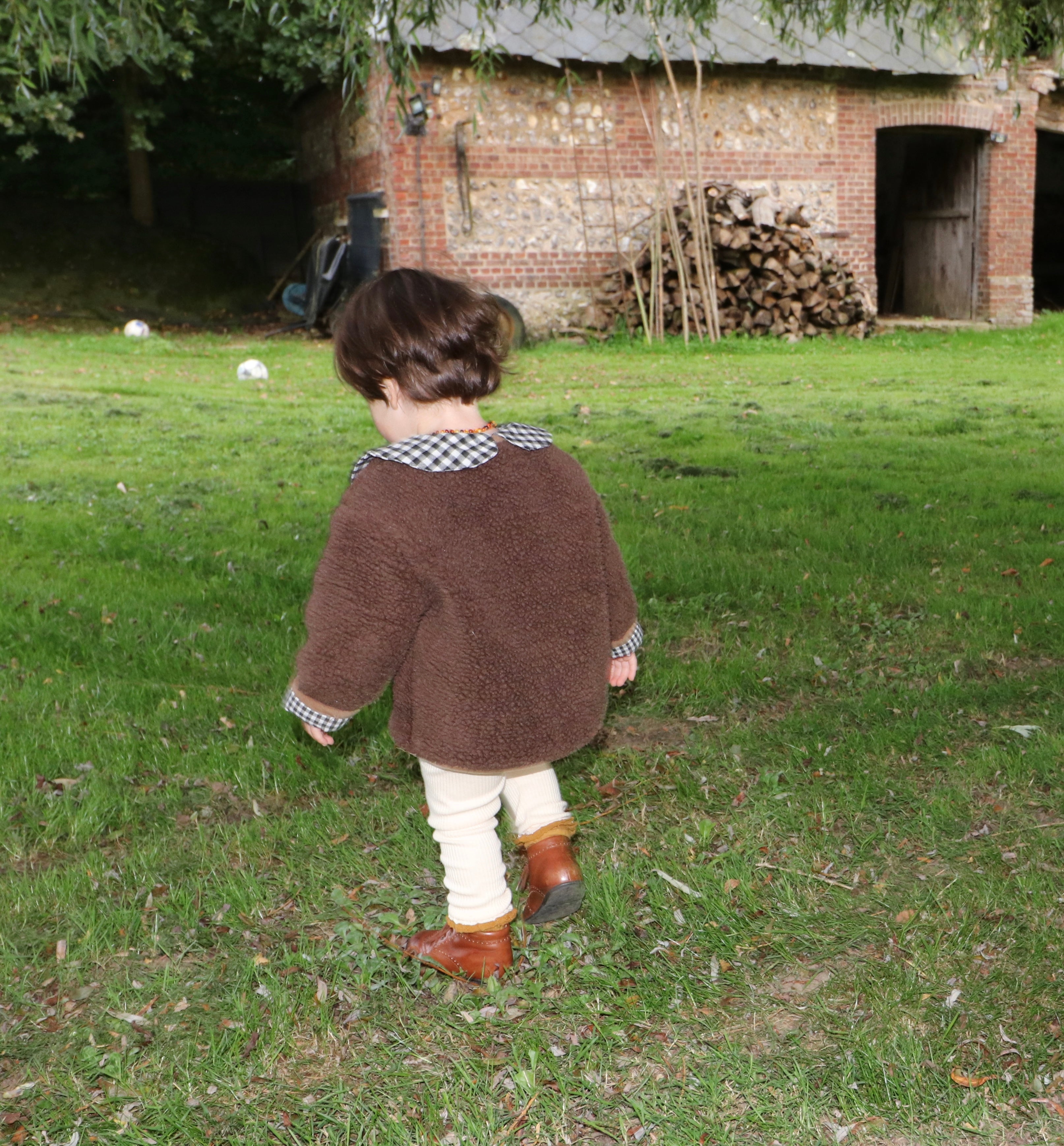 Manteau sherpa Marron Liv&Ciboulette