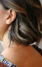 Boucles d’oreilles demi lune oxydes de zirconium Liv&Ciboulette