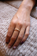 Bague oxyde de zirconium alliance Liv&Ciboulette