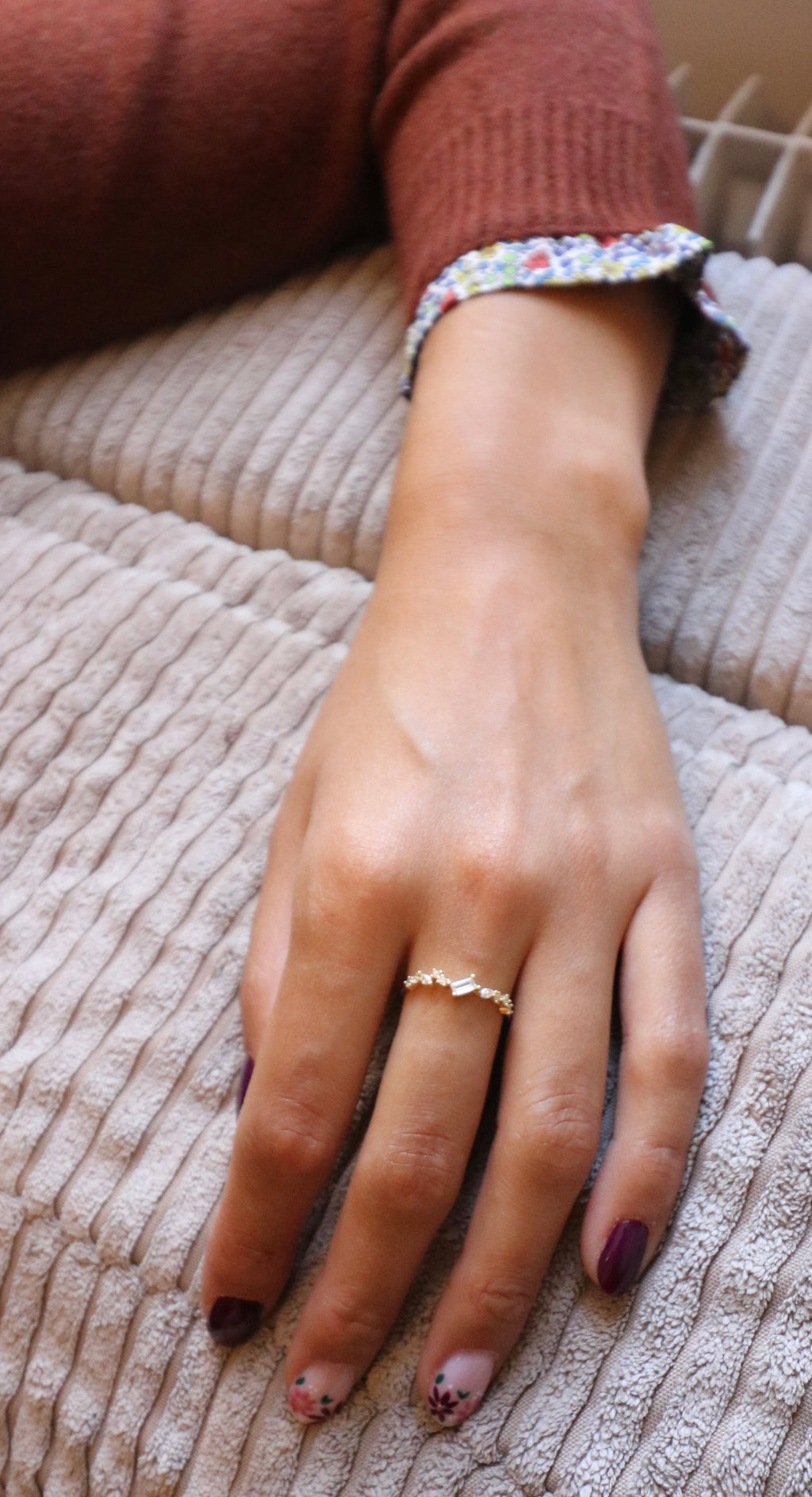 bague fine oxyde de zirconium Liv&Ciboulette