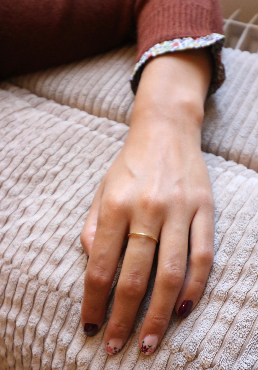 Bague fine perlé Liv&Ciboulette